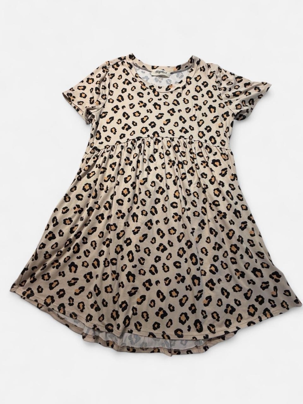 Women’s Beige Leopard Print Dress